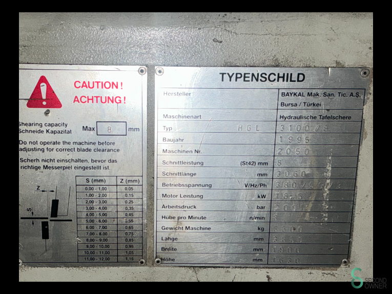 Baykal HGL 3108 MET9.675 33 17068